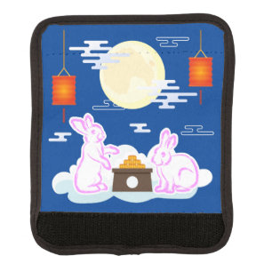 Mid Autumn Festival Moon Rabbit Mooncake Clouds Luggage Handle Wrap