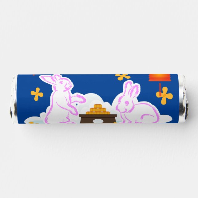 Mid Autumn Festival Moon Rabbit Mooncake Osmanthus Breath Savers® Mints (Left)