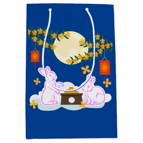Mid Autumn Festival Moon Rabbit Mooncake Osmanthus Medium Gift Bag