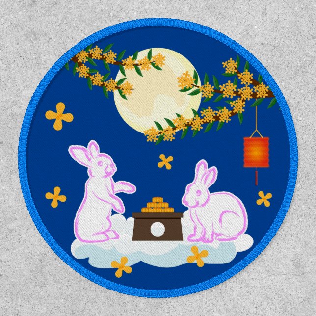 Mid Autumn Festival Moon Rabbit Mooncake Osmanthus Patch (Front)