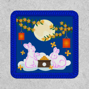 Mid Autumn Festival Moon Rabbit Mooncake Osmanthus Patch