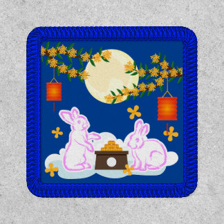 Mid Autumn Festival Moon Rabbit Mooncake Osmanthus Patch