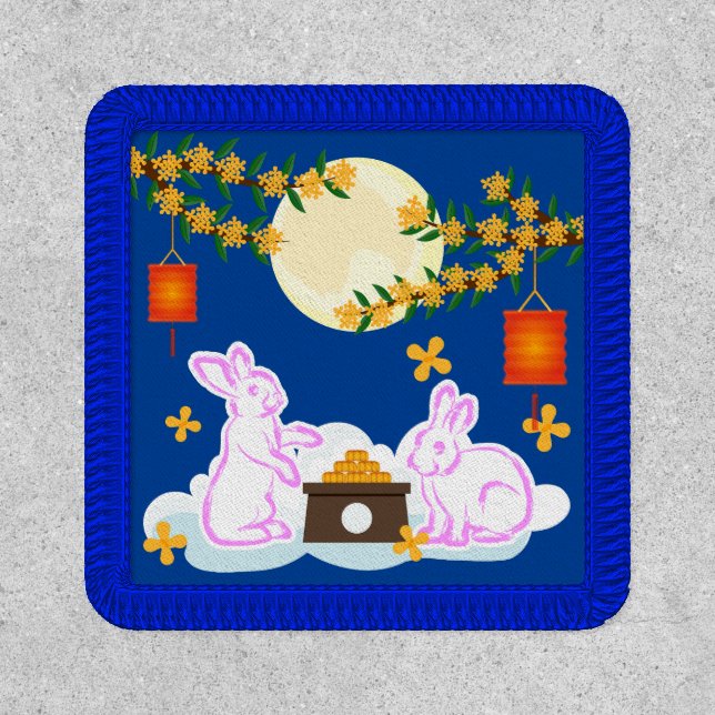 Mid Autumn Festival Moon Rabbit Mooncake Osmanthus Patch (Front)