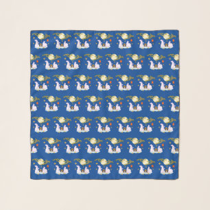 Mid Autumn Festival Moon Rabbit Mooncake Osmanthus Scarf