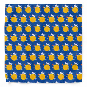 Mid Autumn Festival Mooncake Jumping Moon Rabbit Bandana