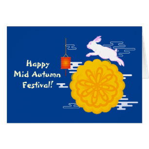 Mid Autumn Festival Mooncake Jumping Moon Rabbit Cards