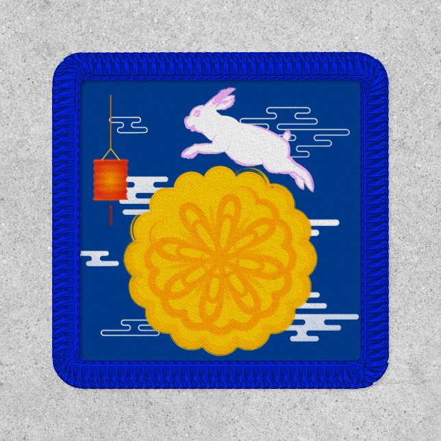 Mid Autumn Festival Mooncake Jumping Moon Rabbit Patch (Front)