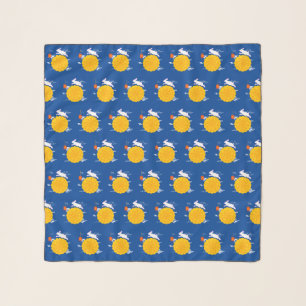 Mid Autumn Festival Mooncake Jumping Moon Rabbit Scarf
