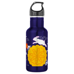Mid Autumn Festival Mooncake Jumping Moon Rabbit Stainless Steel Water Bottle