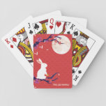 Mid Autumn Festival Rabbit Moon Playing Cards at Zazzle