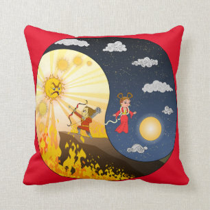 Mid Autumn festival Throw Pillow