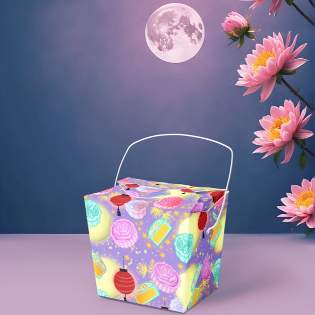 Mid Autumn Moon Festival mooncakes and lanterns  Favor Boxes (Creator Uploaded)