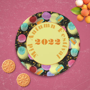 Mid Autumn Moon Festival- night  Paper Plates