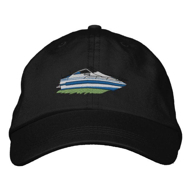 Mid Cabin Cruiser Embroidered Baseball Hat (Front)