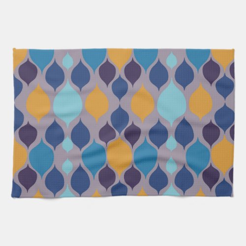 Mid Century 1960s Geometric Pastel Kitchen Towel