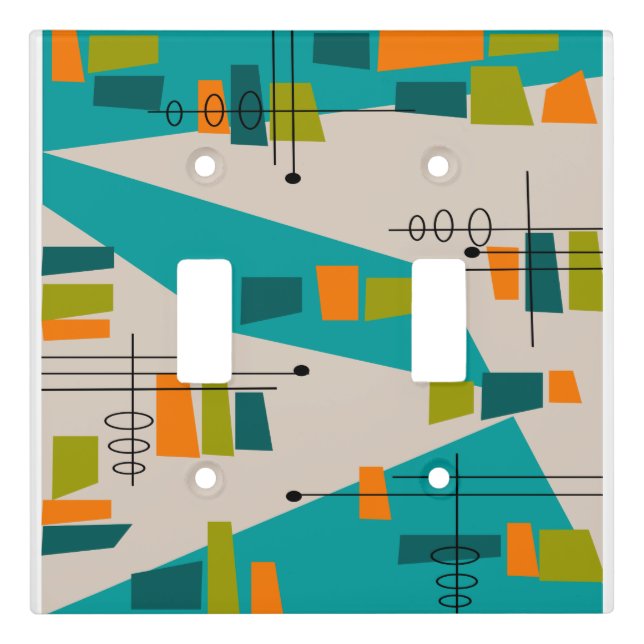 Mid-Century Abstract #30  Light Switch Cover (Front)