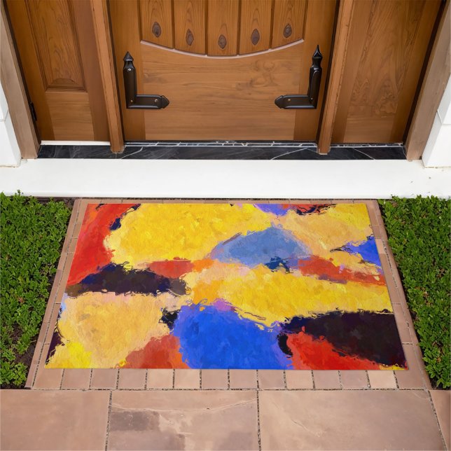 Mid Century Abstract Doormat (Outdoor)