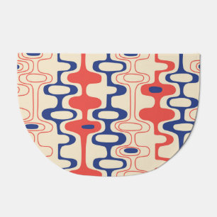Mid-century abstract: modern seamless design. doormat