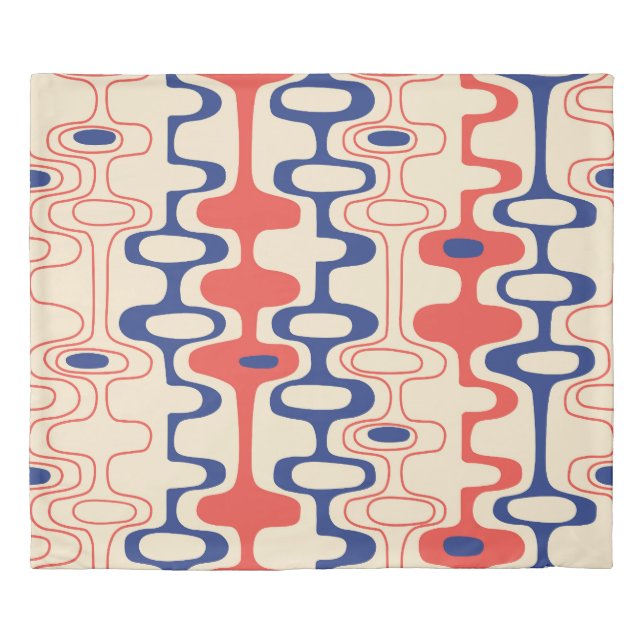 Mid-century abstract: modern seamless design. duvet cover (Front)