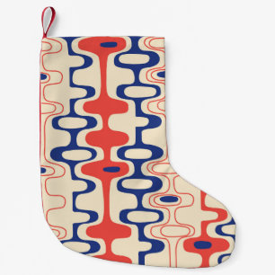 Mid-century abstract: modern seamless design. small christmas stocking