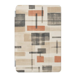 Mid Century Abstract Plaid iPad Mini Cover