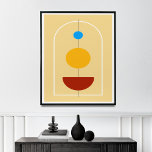 Mid-Century Abstract Wall Art<br><div class="desc">Add a touch of modern Scandinavian design to your home with this stunning abstract landscape print. Featuring a stylized tree branch, the sun, a rainbow, and a cloud, this image captures the beauty of nature in a unique and contemporary way. The muted colors and minimalist design make this print the...</div>