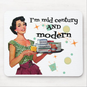 Mid Century and Modern Humorous Mouse Pad