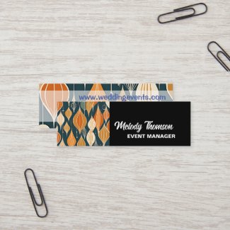 Mid Century Atomic Drops Ochre  Modern Retro 