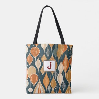 Mid Century Atomic Drops Ochre  Modern Retro 