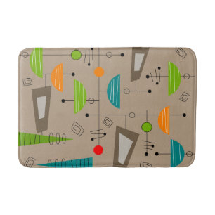 Mid-Century Atomic Era Design Bath Mat
