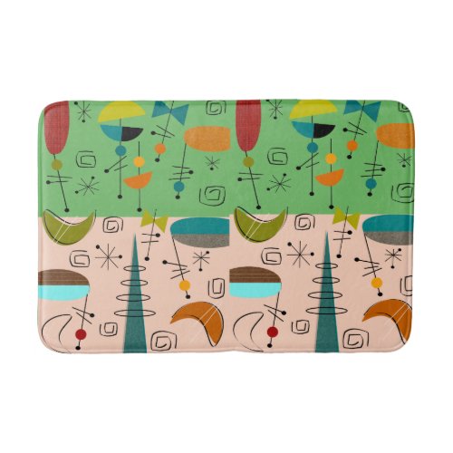 Mid_Century Atomic Era Design Bath Mat 3