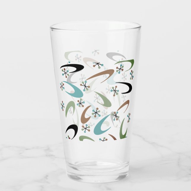 Mid-Century Atomic Glass (Back)