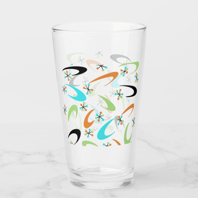 Mid-Century Atomic Glass (Back)