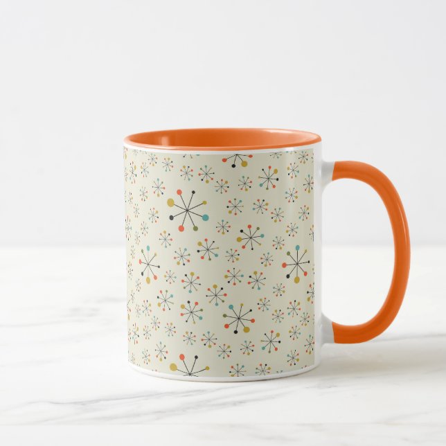 Mid-Century Atomic Inspired Pattern Mug (Right)