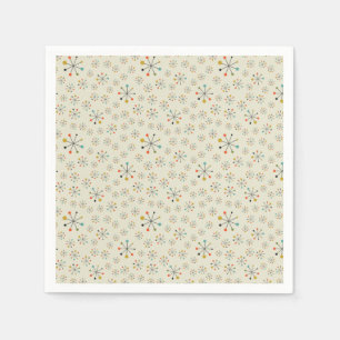 Mid-Century Atomic Inspired Pattern Napkins