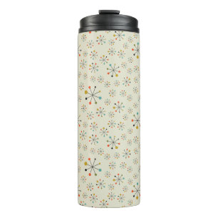 Mid-Century Atomic Inspired Pattern Thermal Tumbler