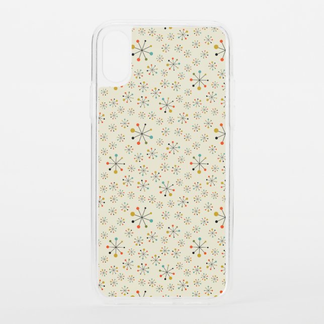Mid-Century Atomic Inspired Pattern Uncommon iPhone Case (Back)