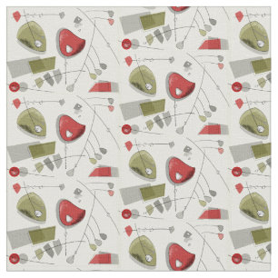 Mid-Century Atomic Kinetic Mobiles Fabric