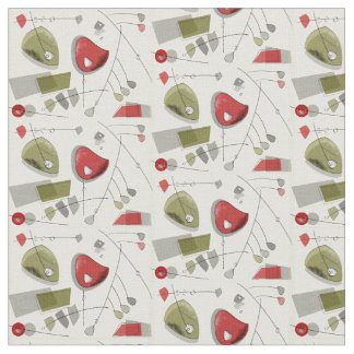 Mid-Century Atomic Kinetic Mobiles Fabric