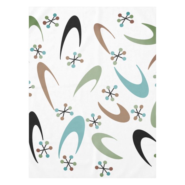 Mid-Century Atomic Tablecloth (Front)