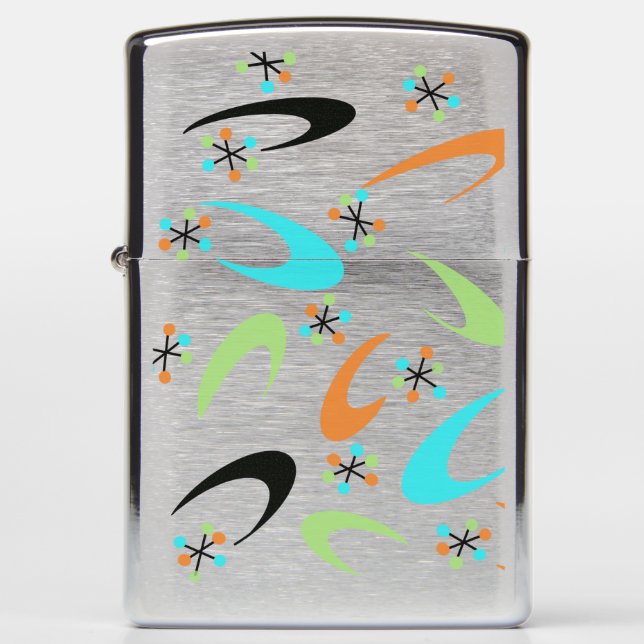 Mid-Century Atomic Zippo Lighter (Front)