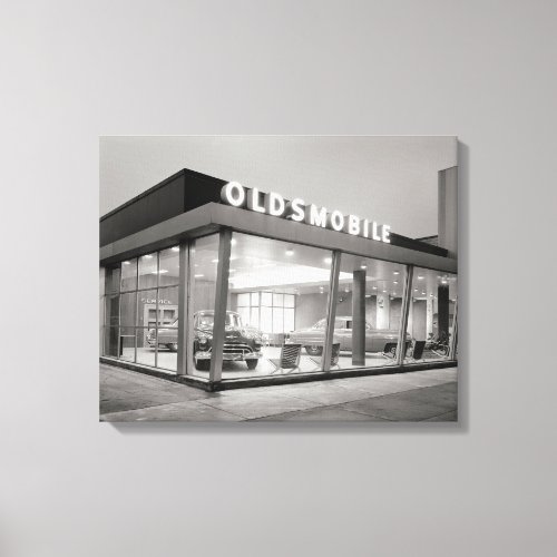 Mid_Century Auto Dealership 1950 Canvas Print