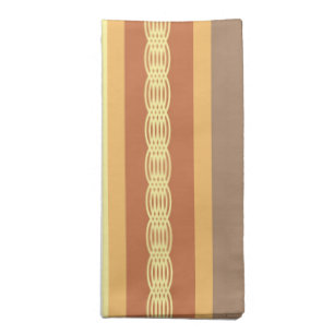 Mid-Century awning stripe - Earth neutrals Napkin