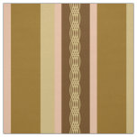 Mid-Century awning stripe - tan and peach Fabric