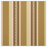 Mid-Century awning stripe - tan and peach Fabric