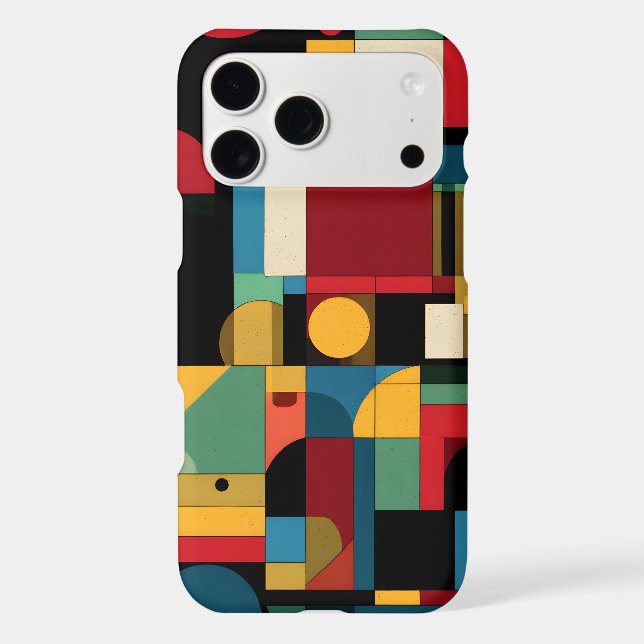 Mid Century Bauhaus Wrap iPhone Case (Back)