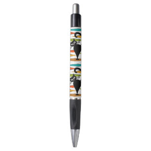 Mid Century black cat design Pen