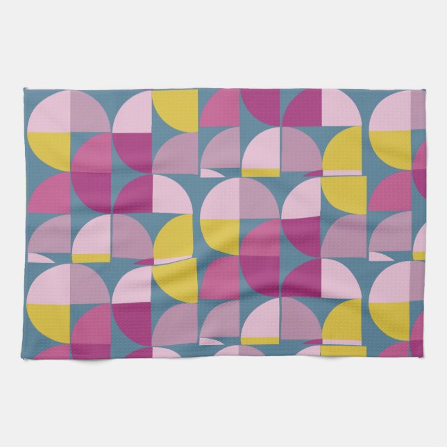 Mid century Boho Design  Kitchen Towel (Horizontal)