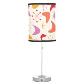 Mid Century Boomerang and Atomic Starbursts  Table Lamp (Back)