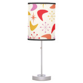 Mid Century Boomerang and Atomic Starbursts  Table Lamp (Front)